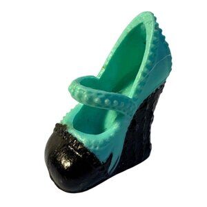 Monster High RIGHT Shoe Aqua Green Black for Scaremester Twyla Doll Mattel
